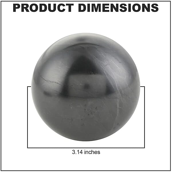 Shop Lc Shungite Sphere 8cm Approx 3408.00 Ctw