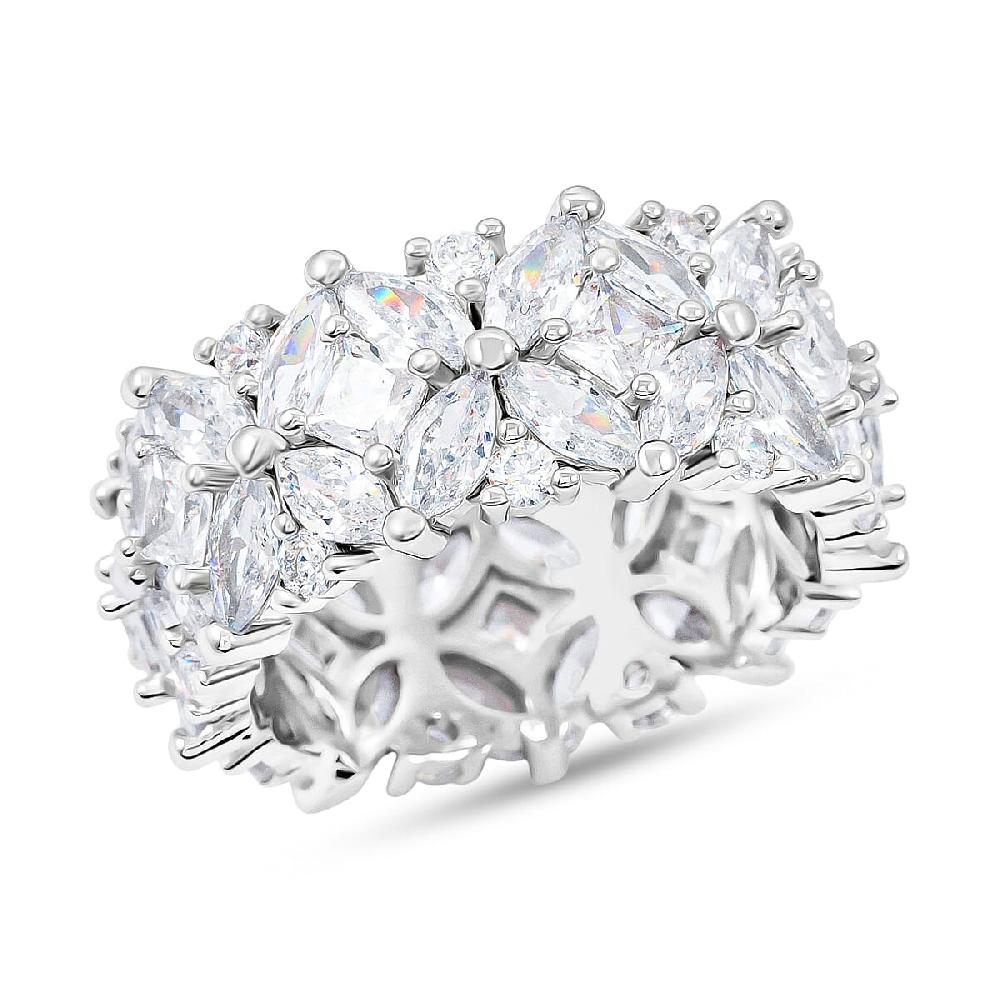 shop lc Simulated Diamond Ring in Silvertone