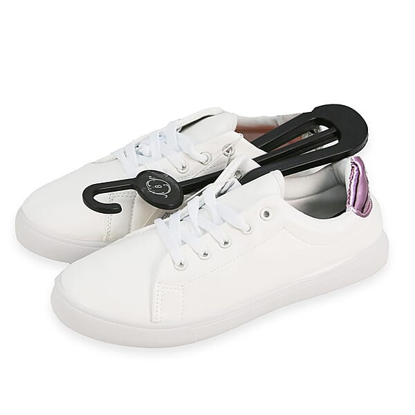 Shop Lc SOLE MATES White Pink Metallic Shoes
