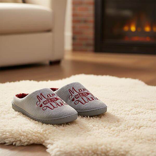 Shop Lc Spoiled Angel Grey Wine House Slipper L