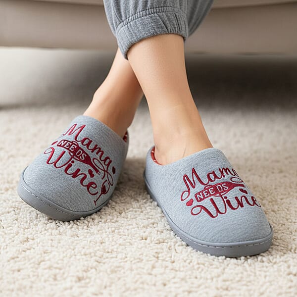 Shop Lc Spoiled Angel Grey Wine House Slipper L