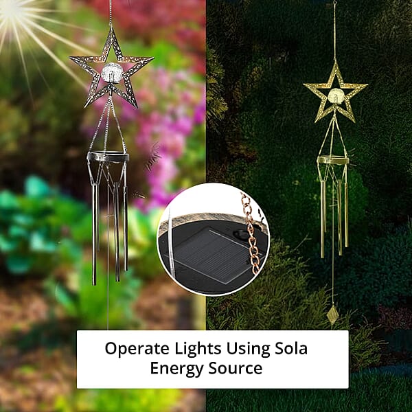 Shop Lc Star Solar Wind Chime With 1 Bright LED