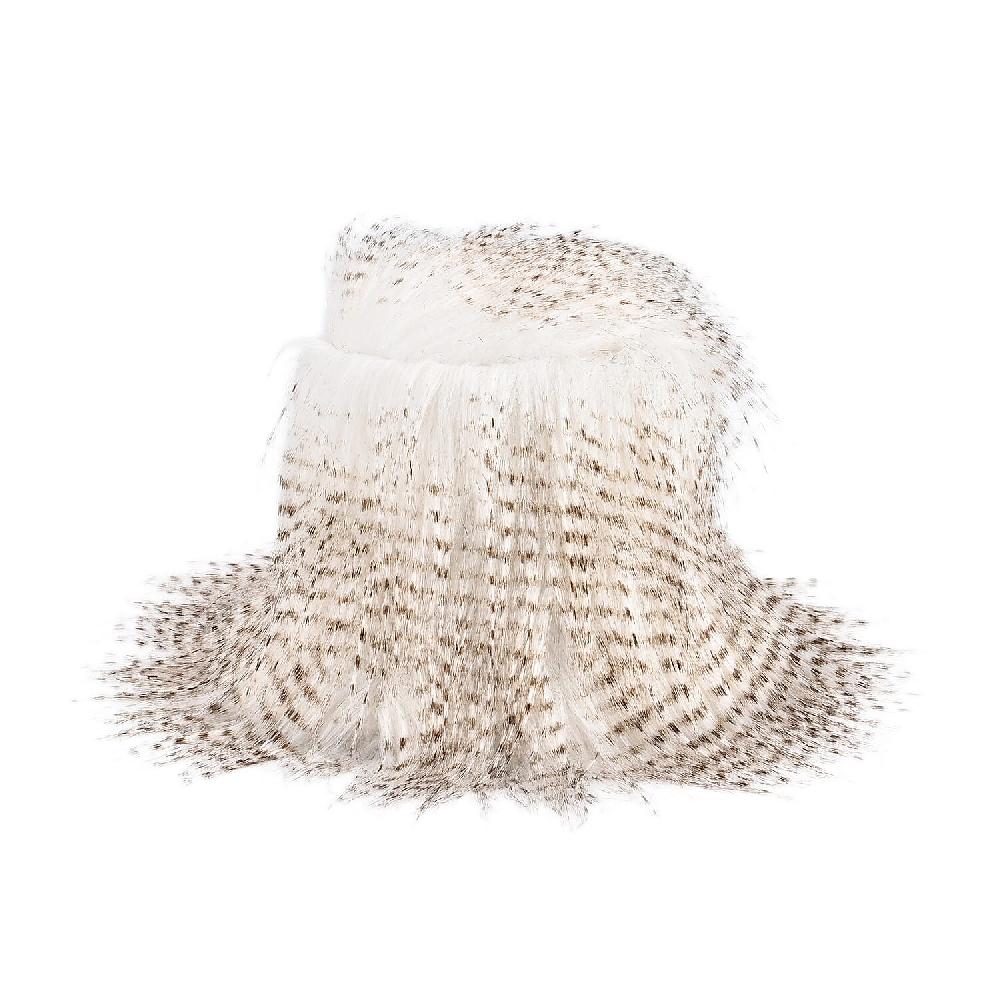 shop lc Tamsy Beige Faux Fur Bucket Hat