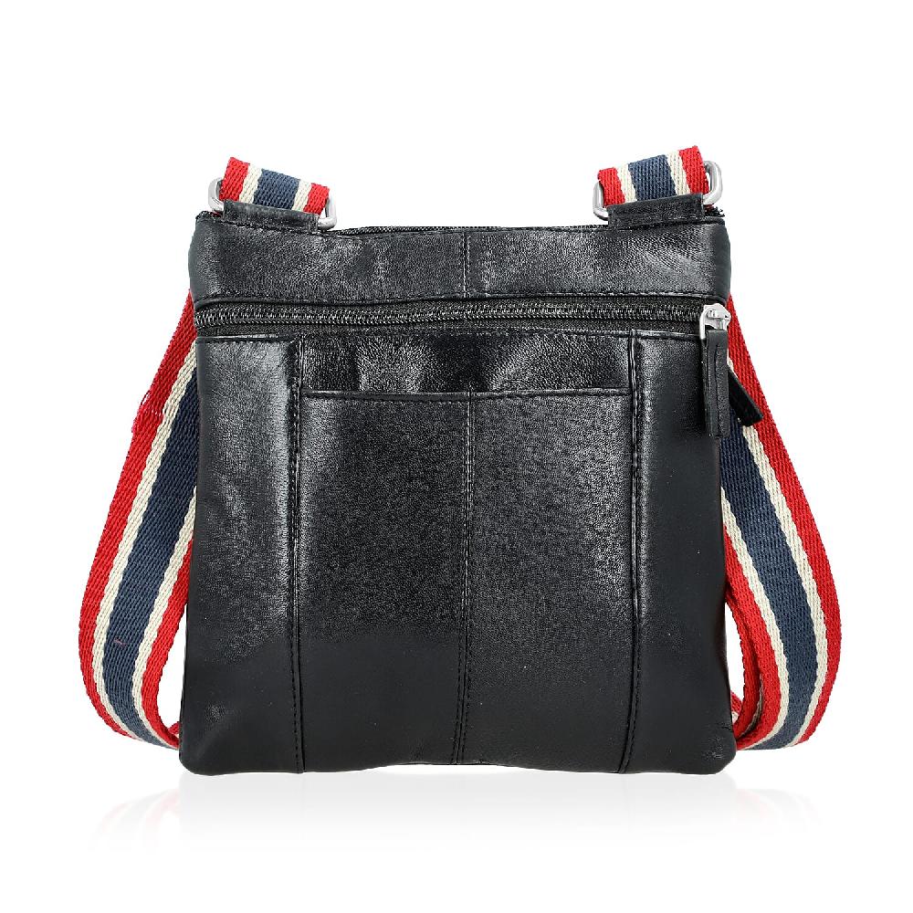 shop lc Tamsy Black Genuine Leather Crossbody Bag
