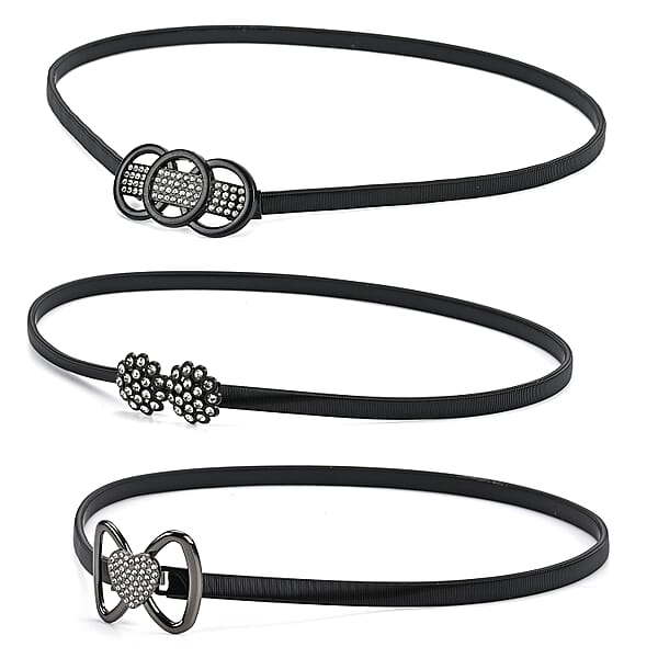 Shop Lc Tamsy Black Heart Set Of 3 Belt