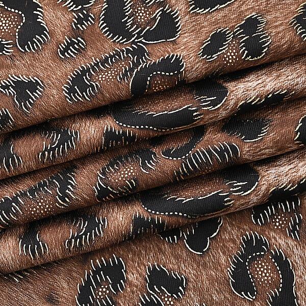 Shop Lc TAMSY Camel Leopard Print Scarf