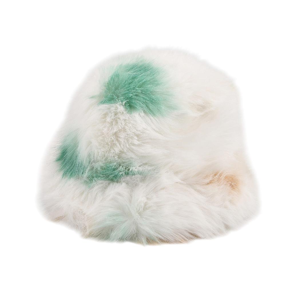 shop lc Tamsy Green Faux Fur Hat with Bicolor