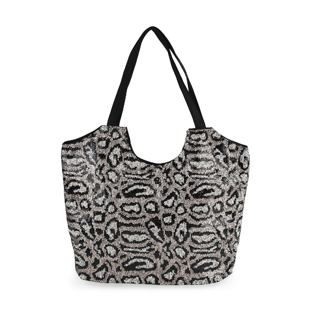 shop lc Tamsy Leopard Sequin Tote Bag