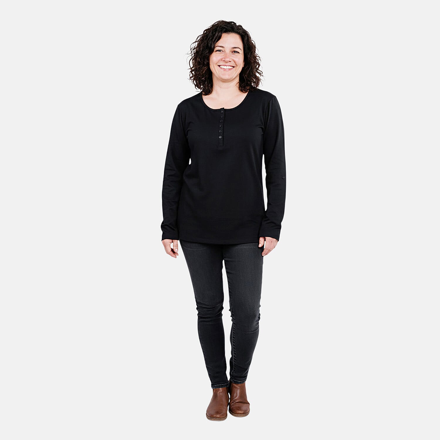 shop lc Tamsy Onyx Button Top - S