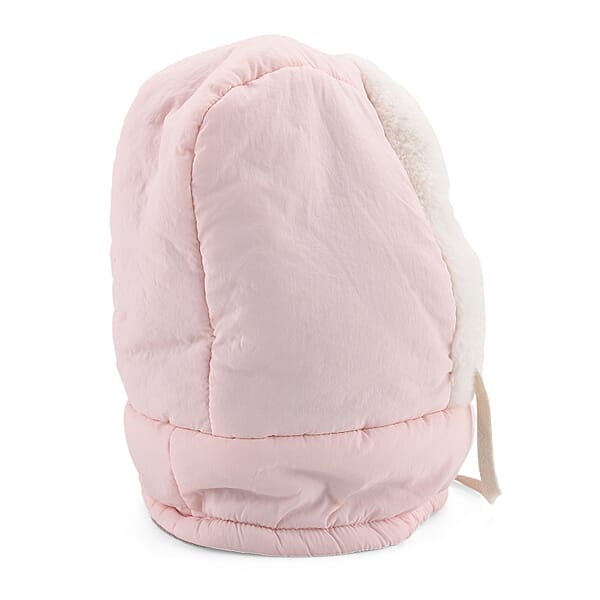 Shop Lc Tamsy Pink Winter Hat With Face Mask
