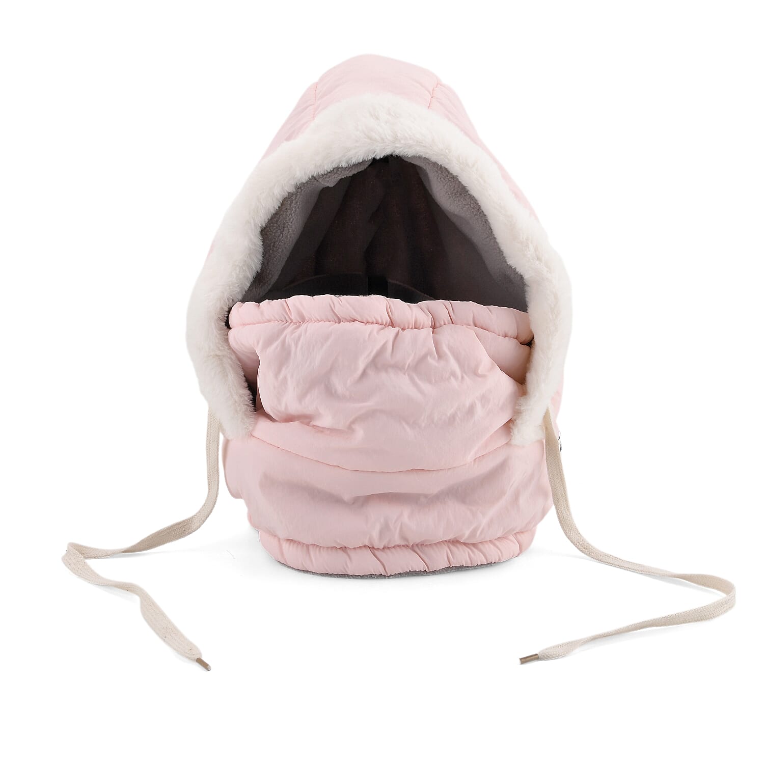 shop lc Tamsy Pink Winter Hat with Face Mask