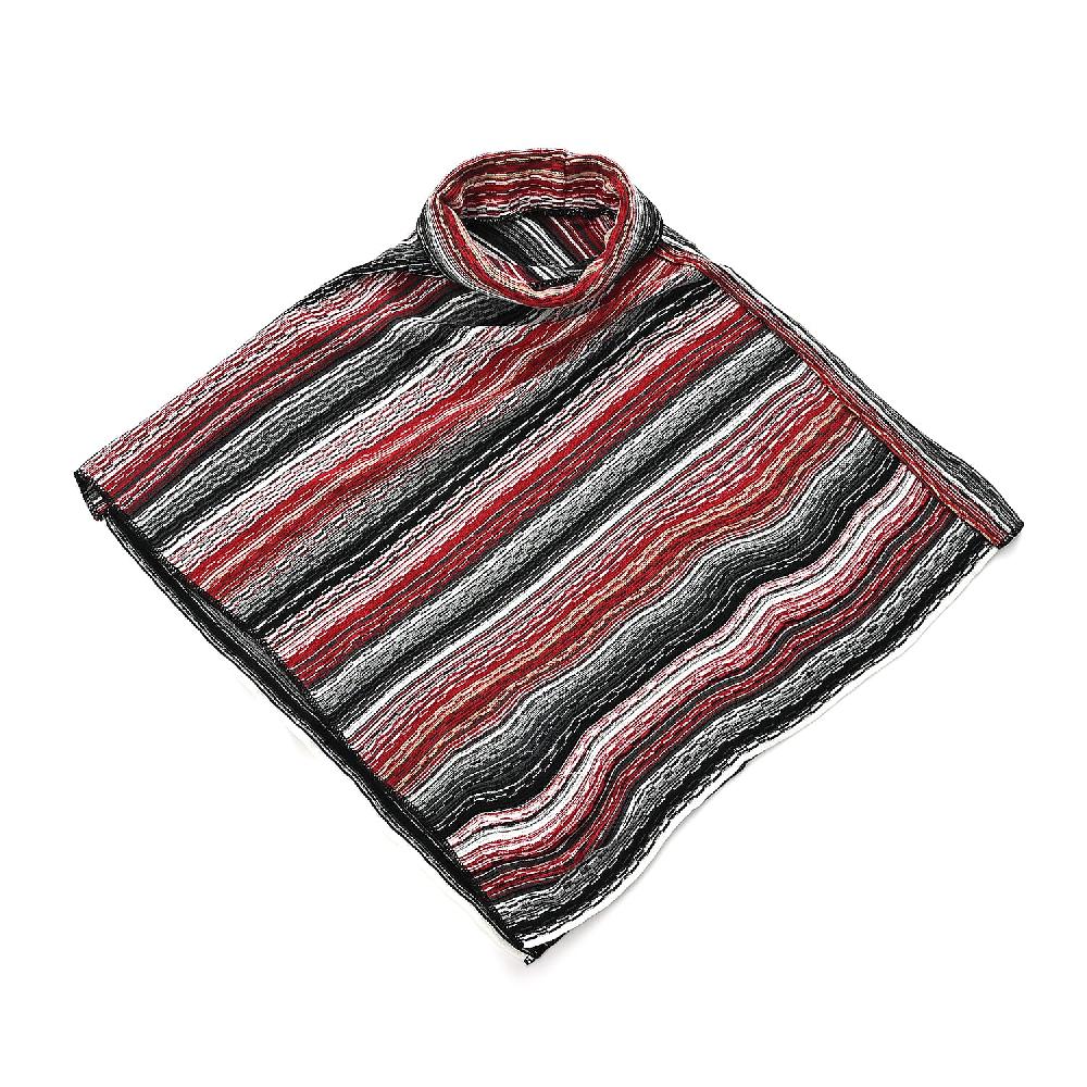 shop lc TAMSY Red Striped Knit Poncho