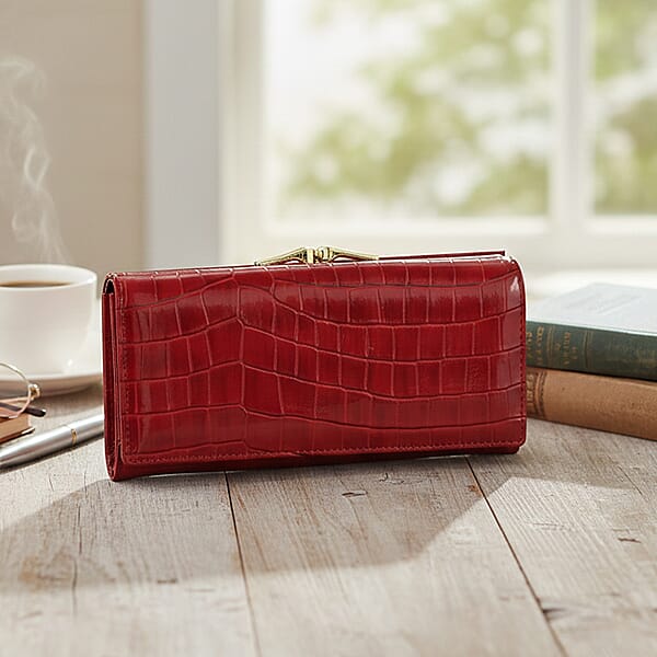 Shop Lc Tamsy Wine Faux Leather Wallet