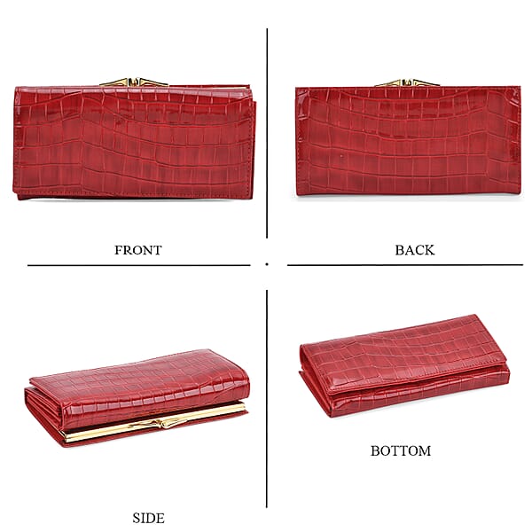 Shop Lc Tamsy Wine Faux Leather Wallet