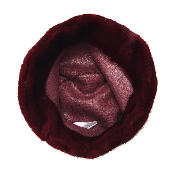 Shop Lc Tamsy Wine Faux Mint Hat