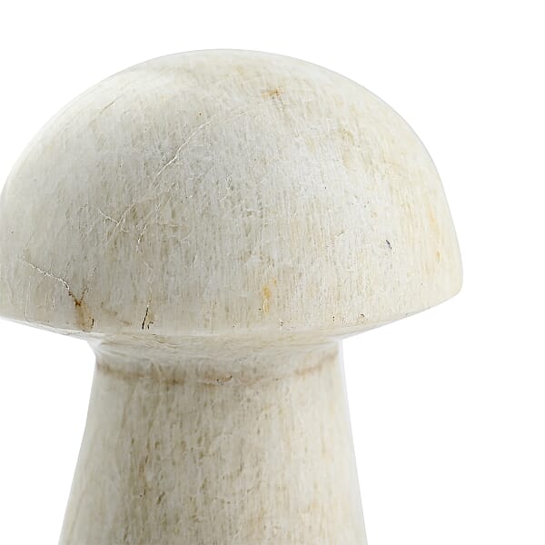 Shop Lc White Moonstone Mushroom -M Approx 360ctw