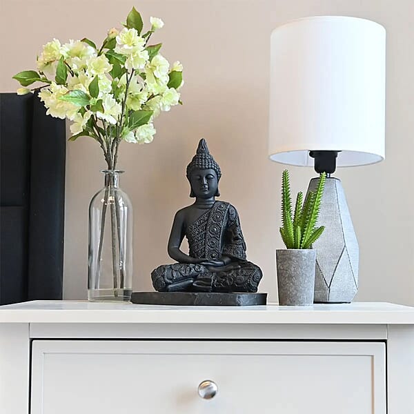 Shop Lc Shungite Buddha Figurine -L 8 Approx. 6980 Ctw