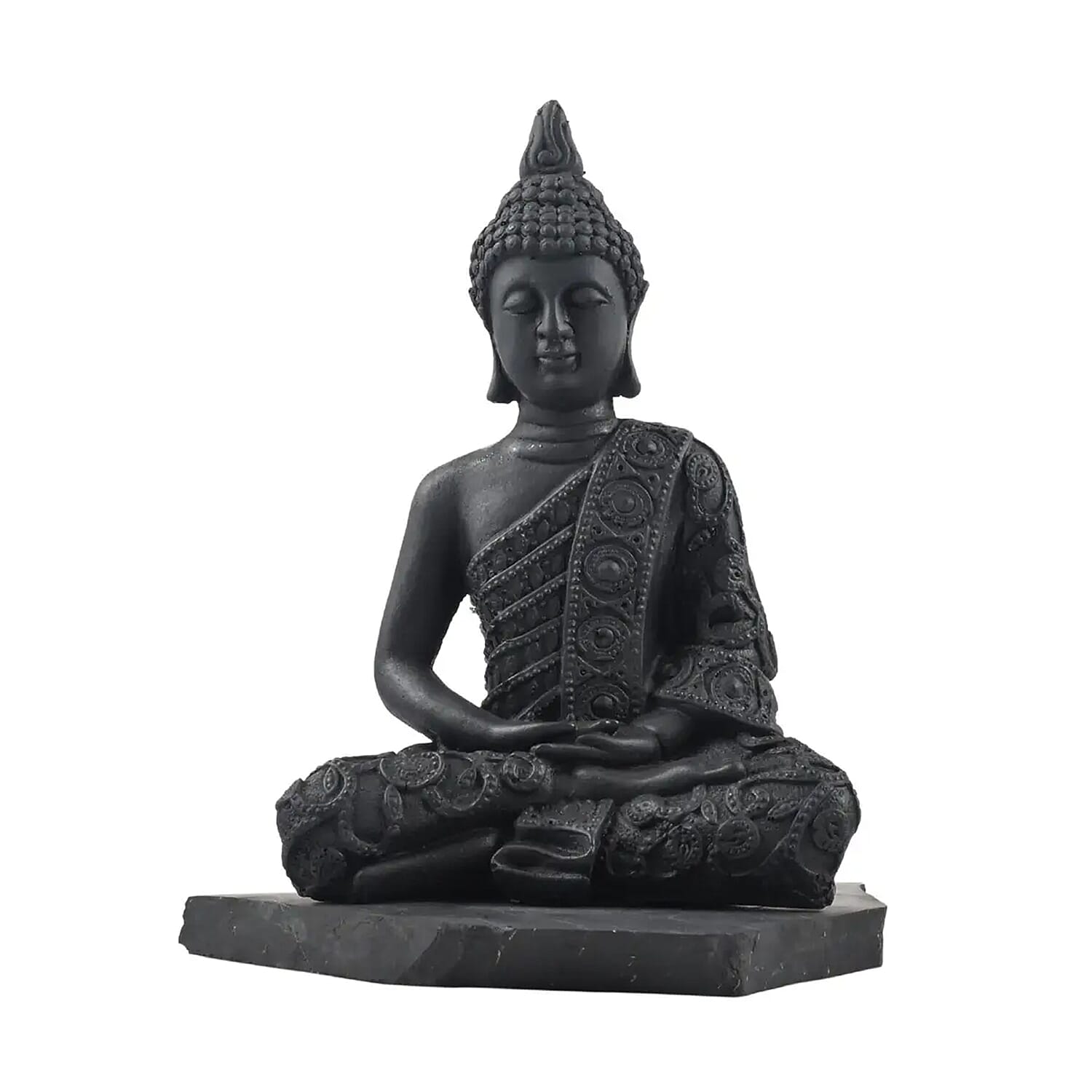 shop lc Shungite Buddha Figurine -L 8 Approx. 6980 ctw