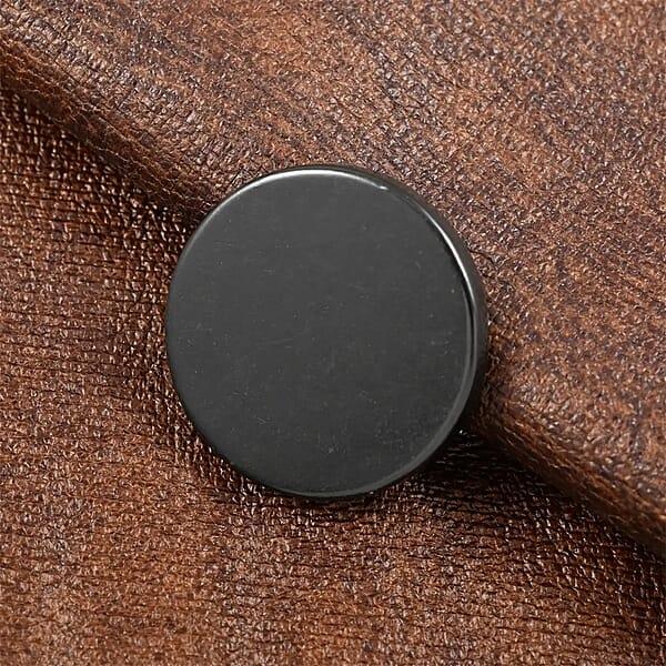 Shop Lc Shungite Plain Round Cellphone Mini Tile 1 Approx. 25ctw