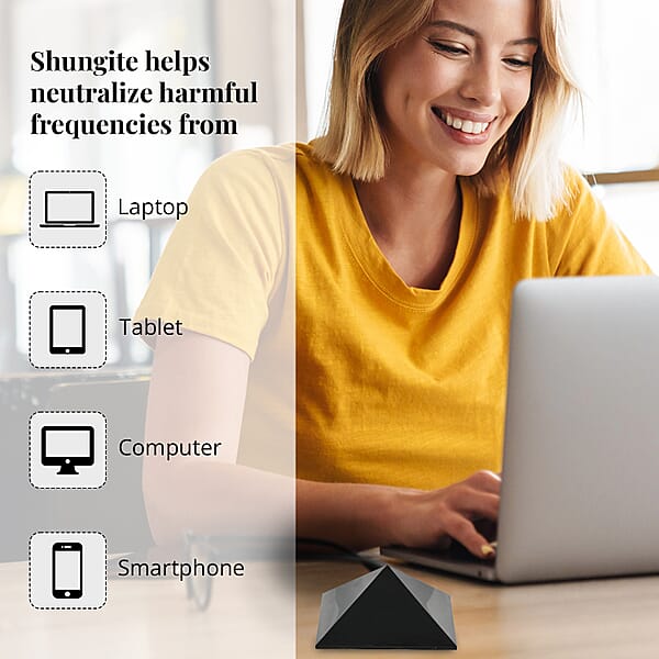 Shop Lc Shungite Pyramid Decorative Figurine 10 Cm Approx 597.00 Ctw Home Decor Figurine Table Décor Living Room Decor Gift Item