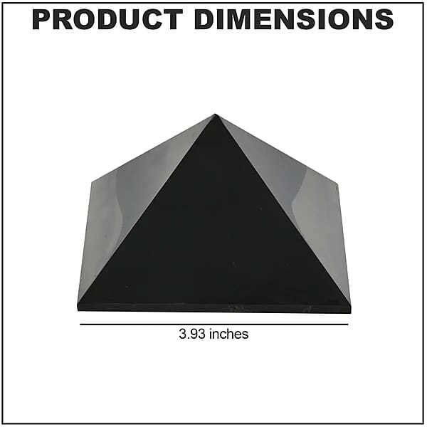 Shop Lc Shungite Pyramid Decorative Figurine 10 Cm Approx 597.00 Ctw Home Decor Figurine Table Décor Living Room Decor Gift Item