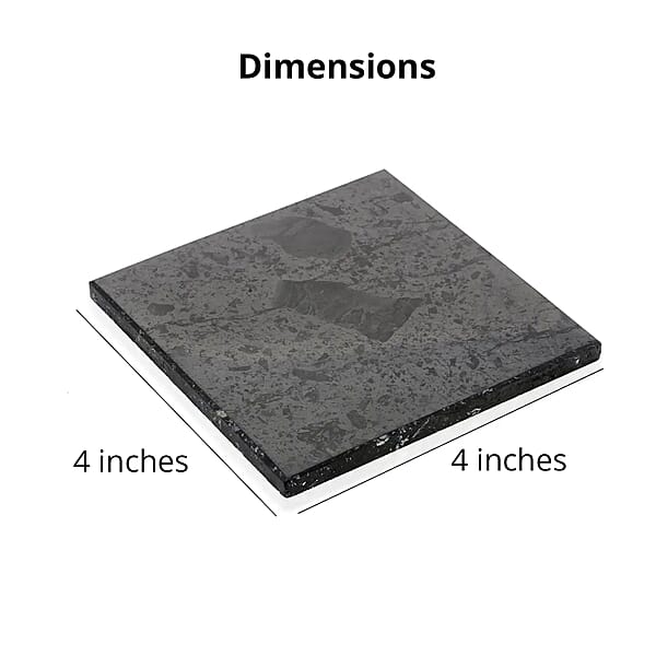 Shop Lc Shungite Square Tile 10cm Approx. 788.00 Ctw