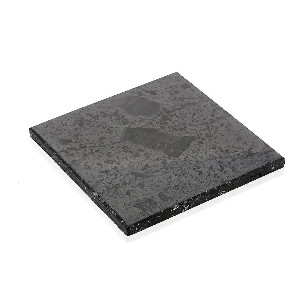 shop lc Shungite Square Tile 10cm Approx. 788.00 ctw
