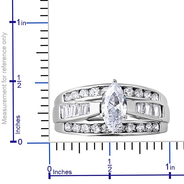Shop Lc Simulated Diamond 4.65 Ctw Ring In Sterling Silver Fashion Rings For Women