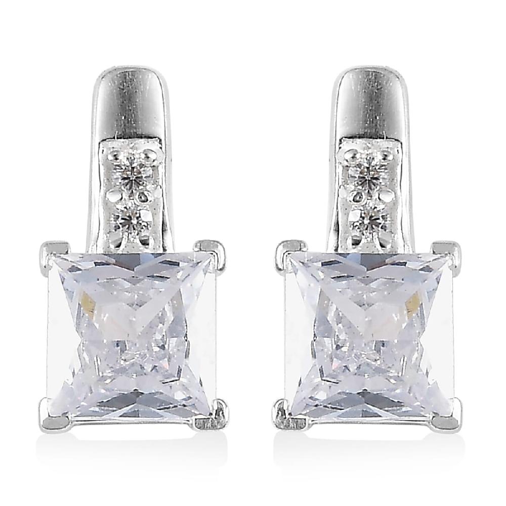 shop lc Simulated Diamond Earrings in Sterling Silver