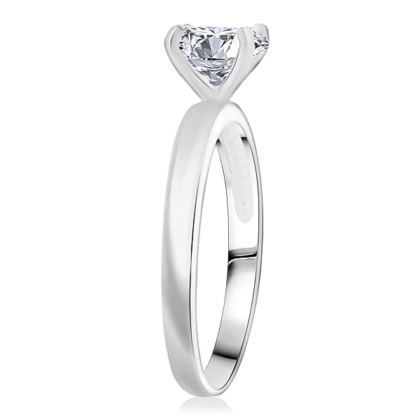 Shop Lc Simulated Diamond Ring In Sterling Silver 1.60 Ctw