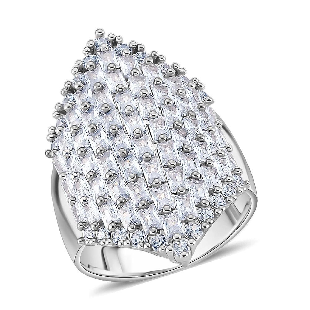 shop lc Simulated Diamond Statement Ring in Silvertone