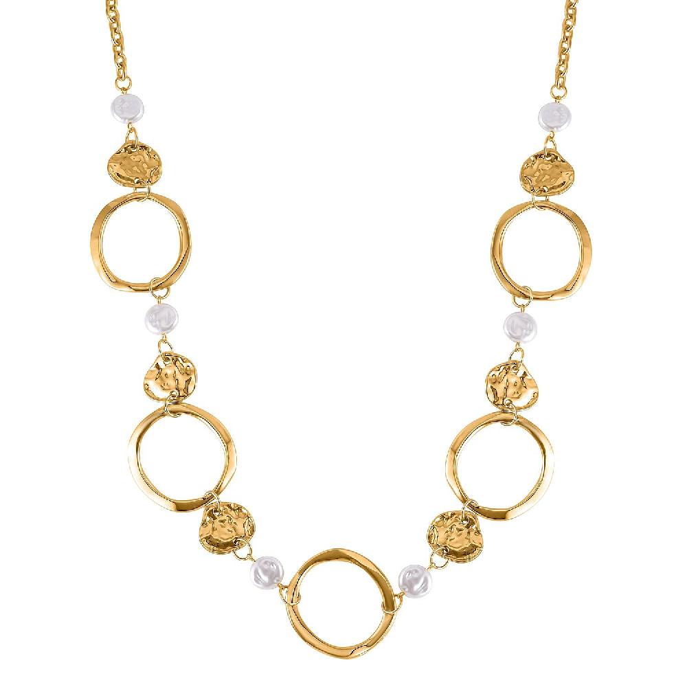 shop lc Simulated Pearl Necklace in Goldtone 28-30 Inches