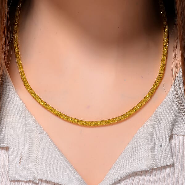 Shop Lc Simulated Yellow Diamond Necklace In 14K Yellow Gold Over Sterling Silver 20 Inches
