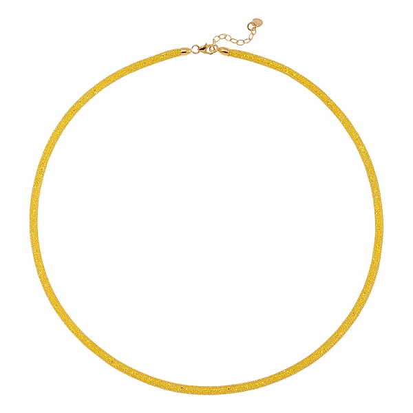 Shop Lc Simulated Yellow Diamond Necklace In 14K Yellow Gold Over Sterling Silver 20 Inches