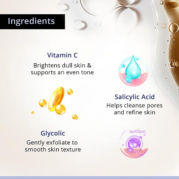 Shop Lc SkinChemists Set Of 2 Balancing Vitamin C & Glycolic Acid Cream Cleanser (6.76 X2)