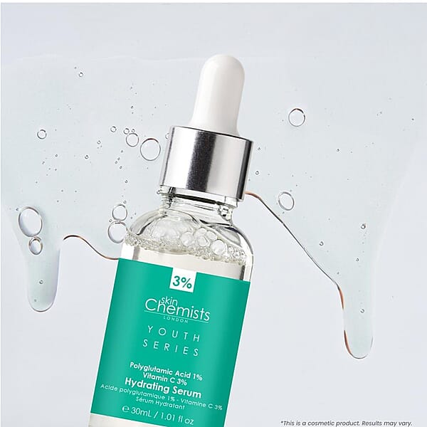 Shop Lc SkinChemists Youth Series Hydrating Serum Polyglutamic Acid 1% & Vitamin C 3% (1.01oz)