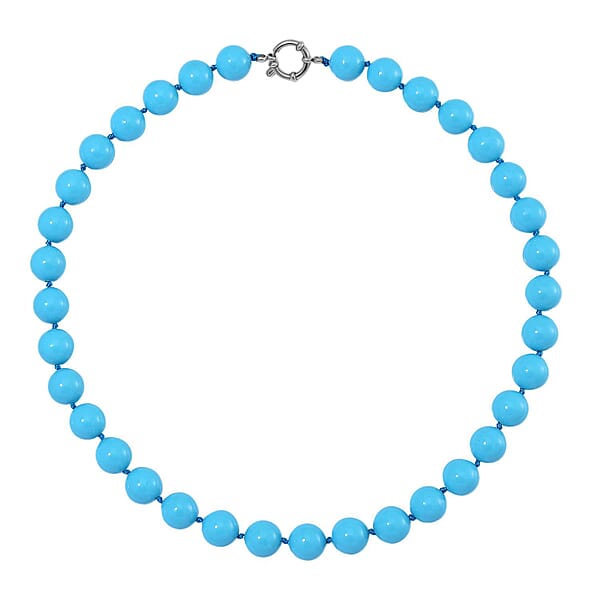 Shop Lc Sleeping Beauty Color Shell Pearl Necklace In Stainless Steel 380.00 Ctw (20 Inches)