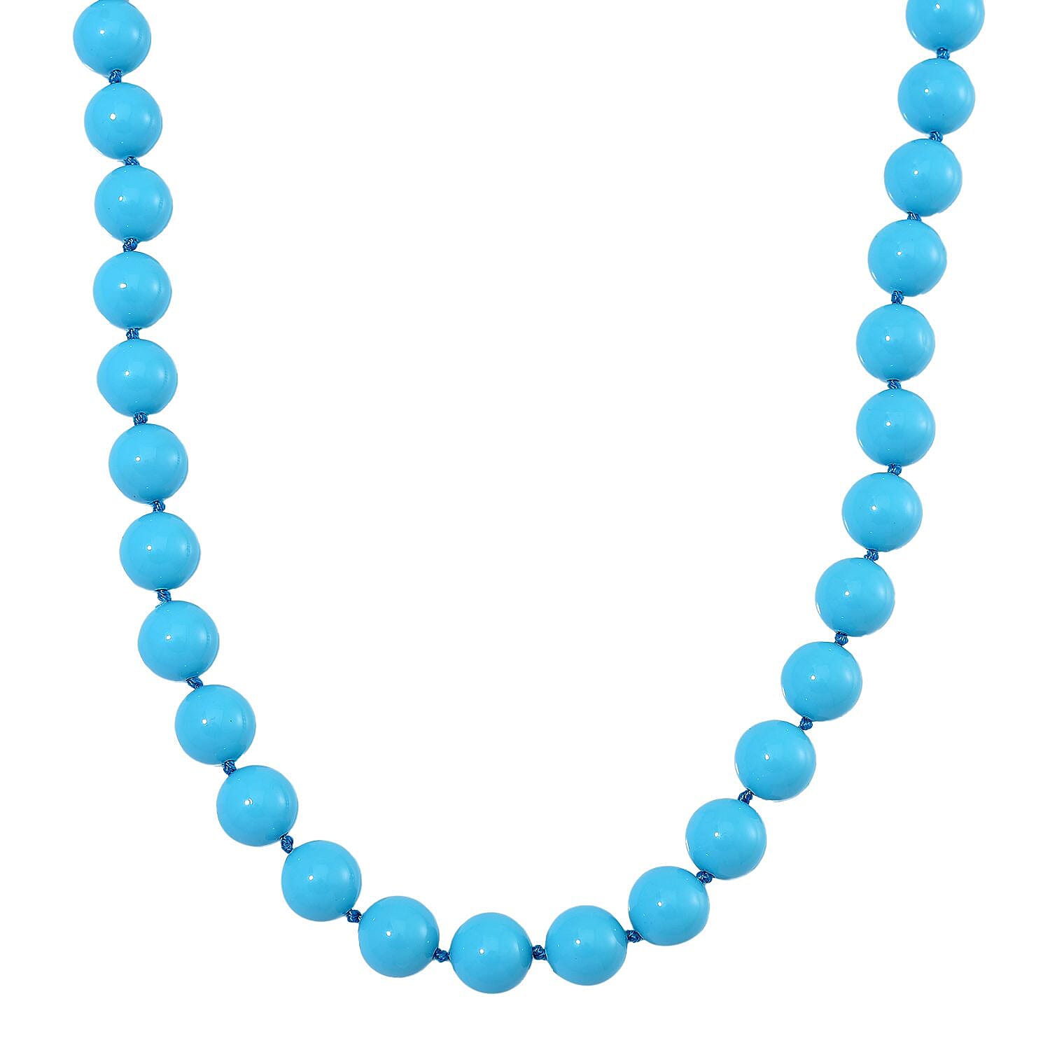 shop lc Sleeping Beauty Color Shell Pearl Necklace in Stainless Steel 380.00 ctw (20 Inches)