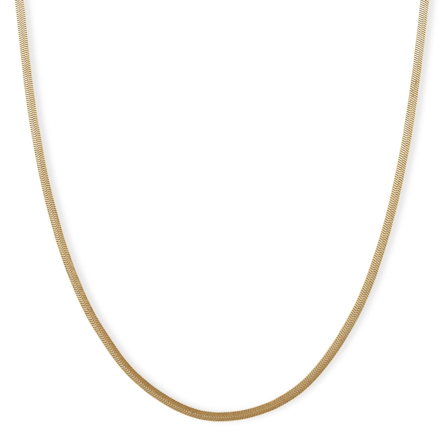 shop lc Snake Chain Necklace in ION Plated YG Stainless Steel (24-26 Inches)
