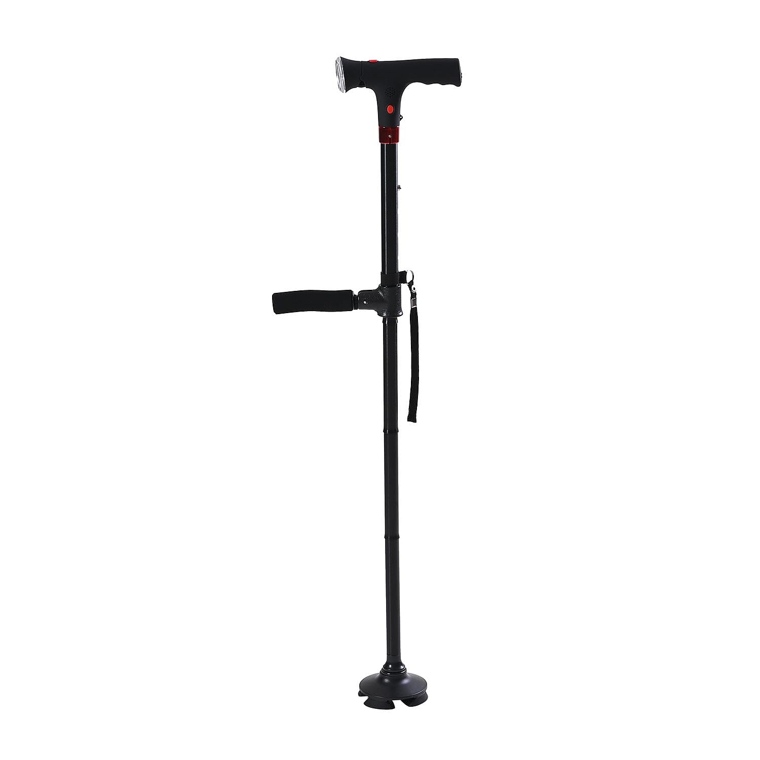 shop lc Soulsmart Black 2 Handles Foldable Smart Easy Up Cane with LED Light (2xAAA Batteries Not Included)