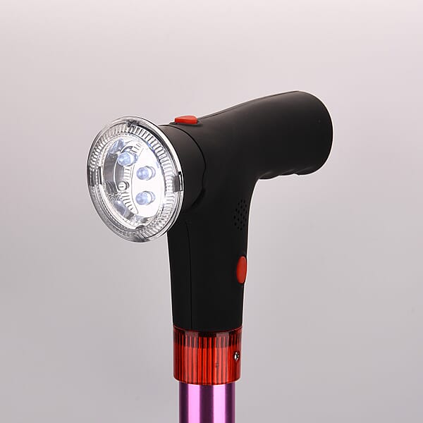 Shop Lc Soulsmart Purple 2 Handles Foldable Smart Easy Up Cane With LED Light (2xAAA Batteries Not Included)