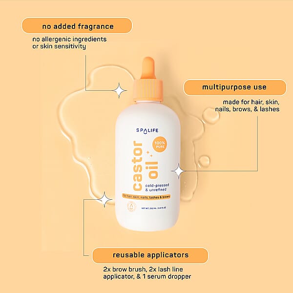 Shop Lc SpaLife Multi-Purpose Castor Oil Serum - Peach Bottle With Pump