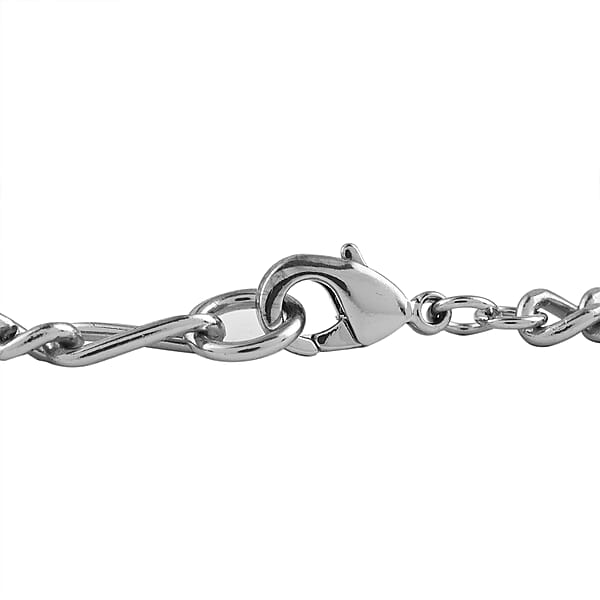 Shop Lc Spider-Man Figaro Red Enamel Face Bracelet In Silvertone (7.00 In)