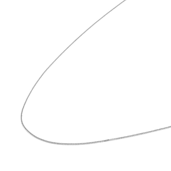 Shop Lc Spiga Chain Necklace In 950 Platinum 20 Inches 2.71 Grams