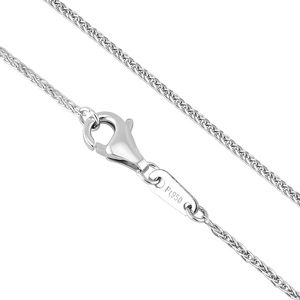 Shop Lc Spiga Chain Necklace In 950 Platinum 20 Inches 2.71 Grams
