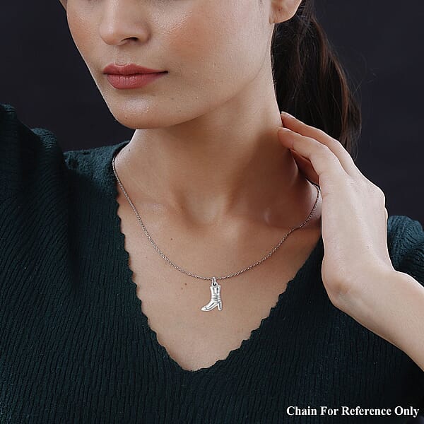Shop Lc Sterling Silver High Heels Pendant Without Chain 3 Grams