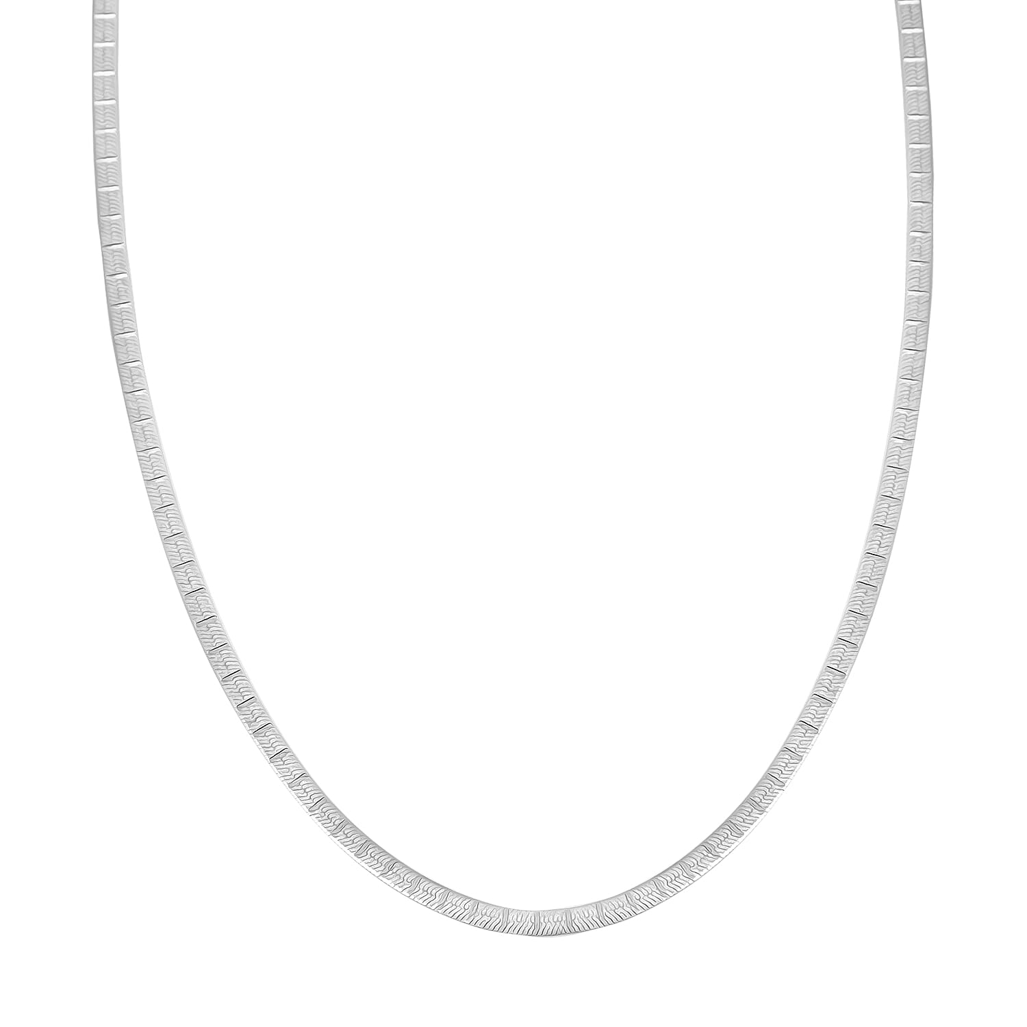 shop lc Sterling Silver Textured Square Necklace 18 Inches 3.70 Grams