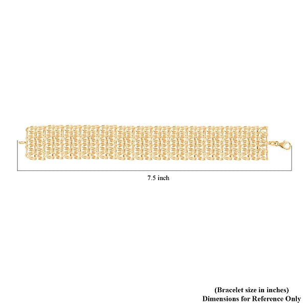 Shop Lc Stravaganza Italian 14K Yellow Gold Bracelet (7.50 In) 20.43 Grams