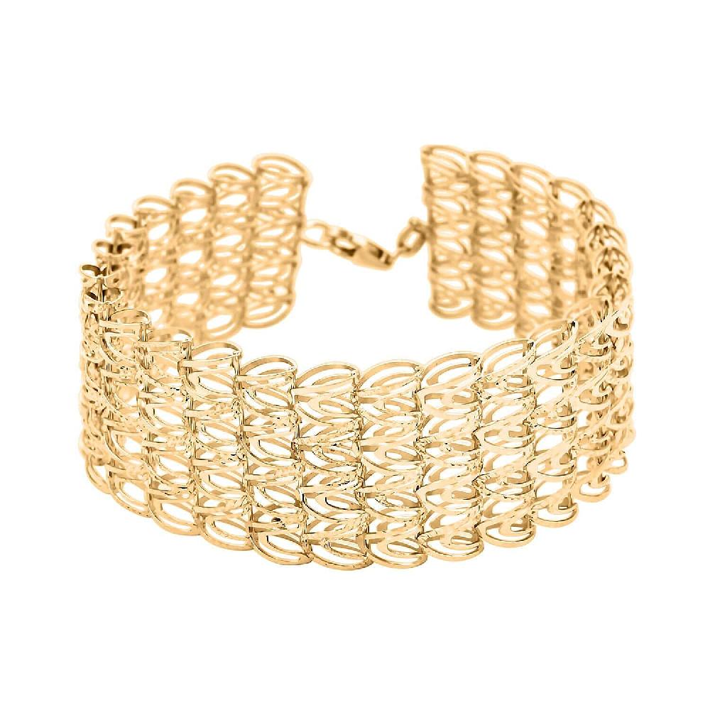 shop lc Stravaganza Italian 14K Yellow Gold Bracelet (7.50 In) 20.43 Grams