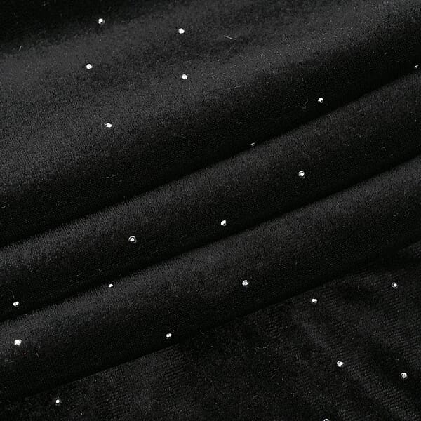 Shop Lc Tamsy Black Crystal Embellishments Glitter Long Pant - One Size Fits Most